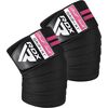 Gym Knee Wrap, Size: One Size, Colour: Rosa
