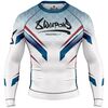 8 WEAPONS Rashguard, L/S, Shift, white-navy-red, S, Size: S, Colour: Weiss