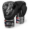 Phantom Gants de Boxe Muay Thai Noir-Argent 10 oz, Couleur: Noir, OZ: 10oz