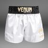 Venum Classic Muay Thai Shorts Black/White/Gold L, Taglia: L, Colore: Bianco 