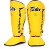 Protèges-Tibias Fairtex SP7 Twister Détachable, Taille: S, Couleur: Jaune
