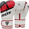 Boxing Gloves RDX F7 Ego – White/Red – 16oz, Colour: Rot, OZ: 16oz