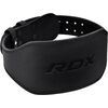 RDX 6 Inch Padded Leather Weightlifting Fitness Gym Belt, Size: 2XL, Colour: Schwarz