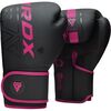 Gants de boxe RDX F6 Kara – Noir/Rose – 16oz, Couleur: Noir, oz: 16oz