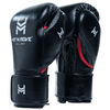 Gants de boxe HitnMove Agility Noir/Rouge métallisé 16oz, Couleur: Rouge, oz: 16oz