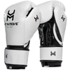 Gants de boxe HitnMove Balance Blanc/Noir 16oz, Couleur: Blanc, oz: 16oz