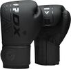Gants de boxe RDX F6 Kara – Noir/Noir – 14oz, Couleur: Noir, oz: 14oz