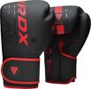 Gants de boxe RDX F6 Kara – Noir/Rouge – 14oz, Couleur: Noir, oz: 14oz