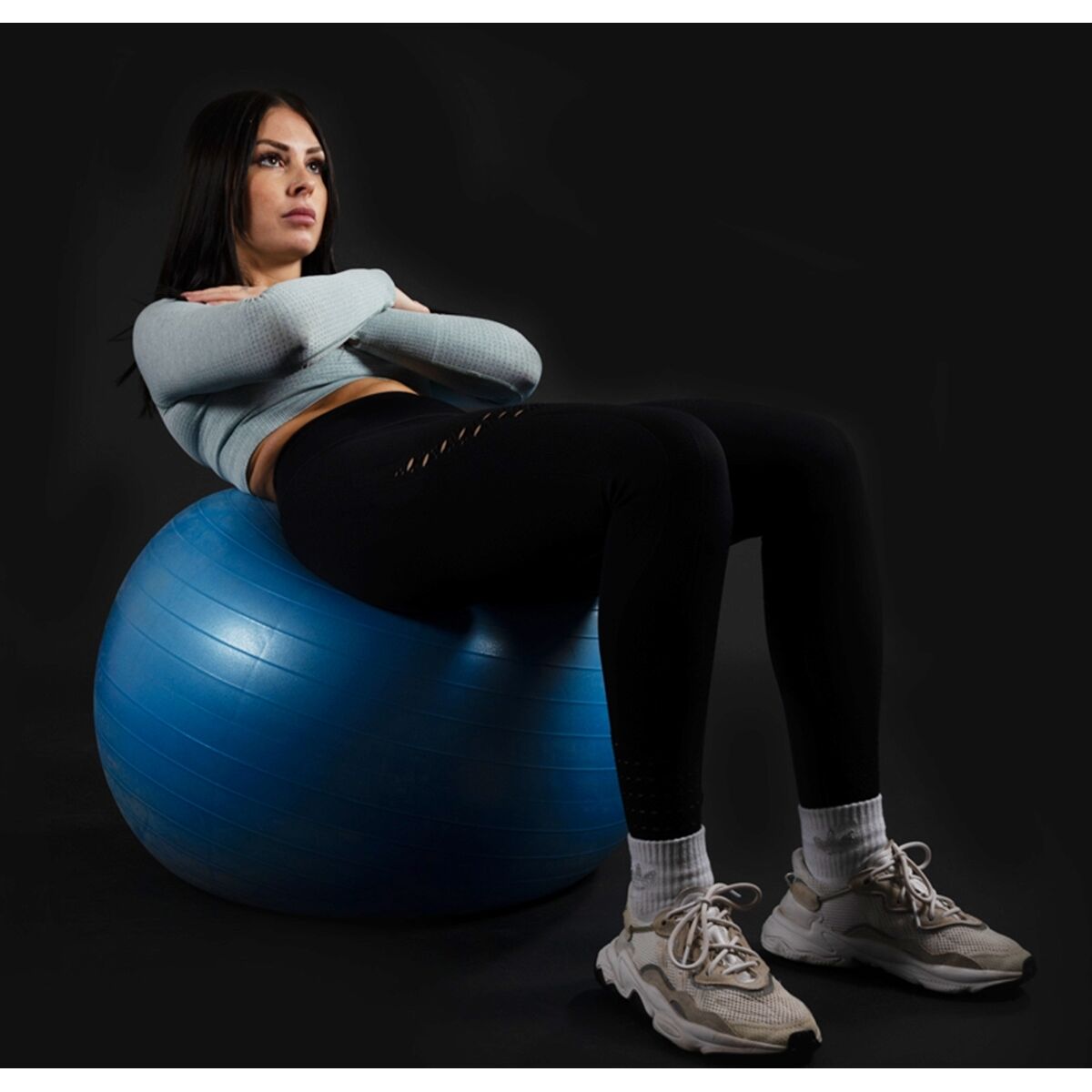 Petit Ballon De Gymnastique Slim Panda – 15cm, En PVC Souple, Avec Paille Gonflable, Pour Yoga, Pilates, équilibre, Fitness