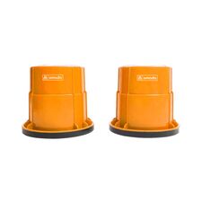 Sabots / échasses gobelets antidérapants enfants (lot de 2) | Orange