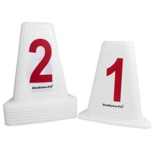 Numbered starting blocks from 1 to 8 for tracks (set of 8)
