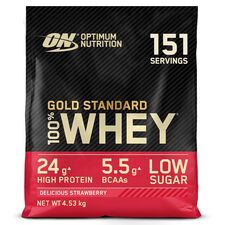 Gold Standard 100% Whey 4.53kg Optimum Nutrition | Morango