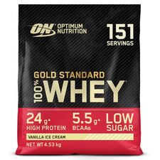 Gold Standard 100% Whey 4.53kg Optimum Nutrition | Baunilha