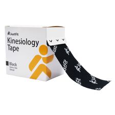 Kinesiology cotton tape 5m JustFit | Black