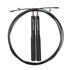 3M adjustable aluminium "Speed Rope" skipping rope + bag GladiatorFit | Black, Colour: Schwarz