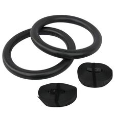 Gymnastics rings - crosstraining Ø 28mm in plastic + adjustable straps