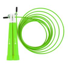 Plastic skipping rope 180cm adjustable + "Speed Rope" bag | Green