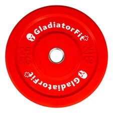 Olympic color rubber "Bumper Plate" Ø 51mm | 25 KG, Colour: Rot, Additional Weight: 25 kg