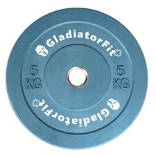 Olympic color rubber "Bumper Plate" Ø 51mm | 5 KG, Colour: Grey, Additional Weight: 5 kg
