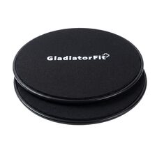 Disques de glisse "Core Sliders" Ø 17.5cm GladiatorFit (lot de 2) | Noir, Couleur: Noir