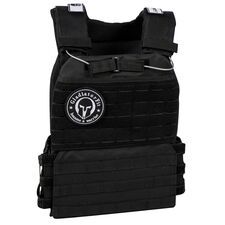 Weighted Vest" tactical weighted vest | Black Sans plaques