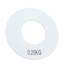 Additional fractional disc 0.25kg in metal Ø 51mm, Colour: Silber, Additional Weight: 0.25 kg