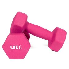 Neoprene dumbbells for bodybuilding and fitness (set of 2) | 2 x 4 KG