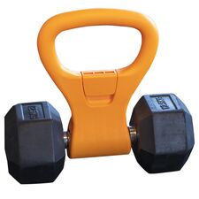 PVC handle grip to transform your dumbbell into a kettlebell