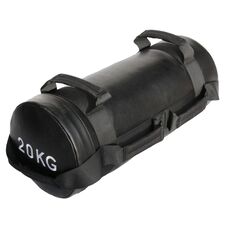 Sandbag" GladiatorFit - mit Sand beschwerter Kraftsack mit Griffen | 20 KG, Farbe: Schwarz, Zusatzgewicht: 20 kg