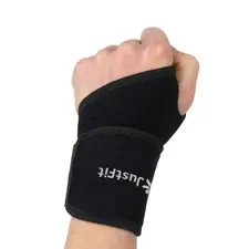 Neoprene wrist guards for JustFit athletes (set of 2), Colour: Schwarz
