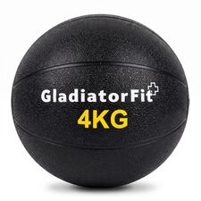 Ballastball Medizinball aus strapazierfähigem Gummi "Medicine Ball" | 4 KG, Farbe: Gelb, Zusatzgewicht: 4 kg