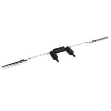220cm Ø50mm steel "Safety Squat Bar" + 2 disc stops
