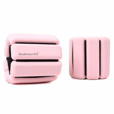 Silicone weighted ankle / wrist straps 2 x 0.5 kg | Pink
