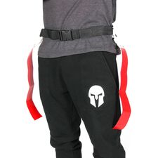 Flag rugby fabric belt with Omada flags (set of 5) | Red