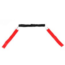 Fabric flag rugby belt with flags (set of 5) | Rot