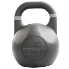 Powder-coated steel kettlebell GladiatorFit | 36 KG, Colour: Schwarz, Additional Weight: 36 kg