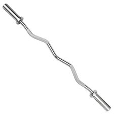Curl bar biceps 120cm steel Ø 50mm + 2 stop discs