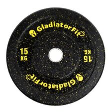 Olympic disc "Hi-Temp" Rubber Ø 51mm | 15 KG, Colour: Yellow, Additional Weight: 15 kg