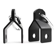 Steel gymnastic rings attachment for rack