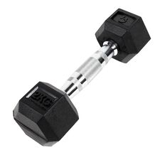 Hex Dumbbell in rubber GladiatorFit | 2 KG