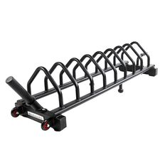 Steel storage rack on wheels for Ø 50mm weight discs