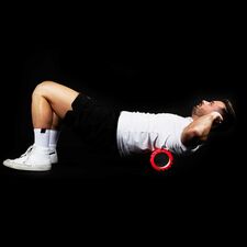 33cm "Foam Roller" without spikes Ø 14cm JustFit | Black