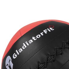 Heavy-duty synthetic leather Wall Ball GladiatorFit | 1 KG, Colore: Nero, Peso aggiuntivo: 1 kg