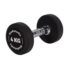 Round rubber dumbbell | 4 KG