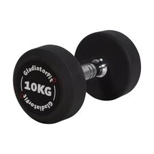 Round rubber dumbbell | 10 KG