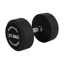 Round rubber dumbbell | 27.5 KG