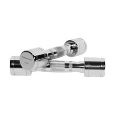 Round chrome dumbbells (set of 2) | 2 x 2 KG