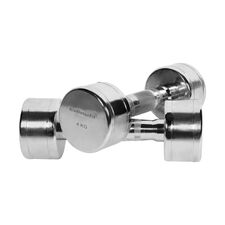 Round chrome dumbbells (set of 2) | 2 x 4 KG