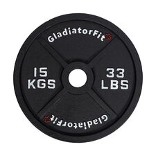 Black cast-iron Olympic disc Ø 51mm | 15 KG