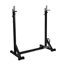 Height and width adjustable squat rack